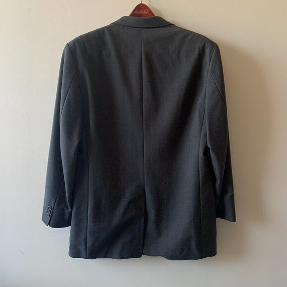 Brooks Brothers 346 Stretch Solid Grey Wool Blazer Sport Coat Suit Jacket 41R - Picture 8 of 10